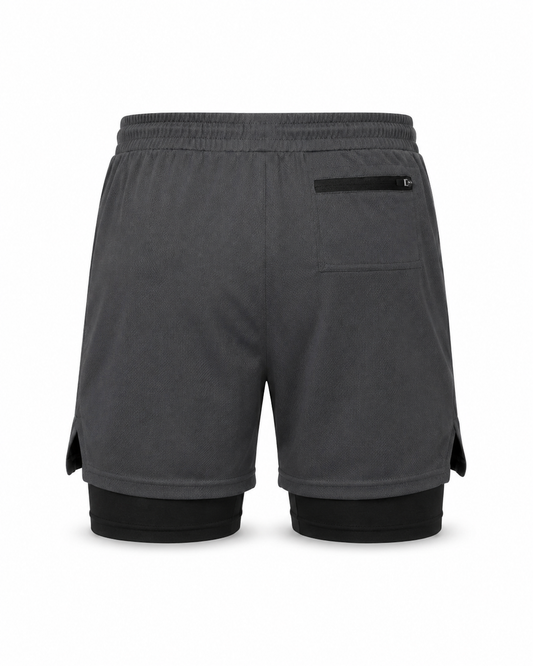 Short Deportivo 2 en 1 con Malla Stretch para Hombre