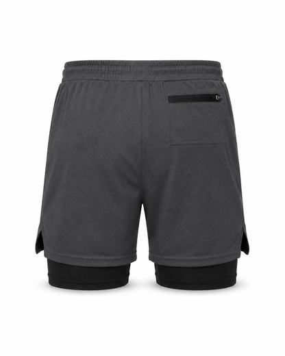 Short Deportivo 2 en 1 con Malla Stretch para Hombre