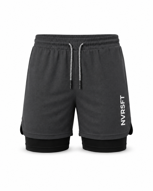Short Deportivo 2 en 1 con Malla Stretch para Hombre