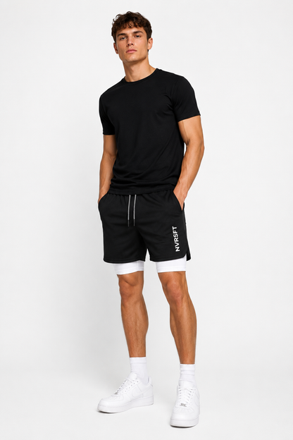 Short Deportivo 2 en 1 con Malla Stretch para Hombre