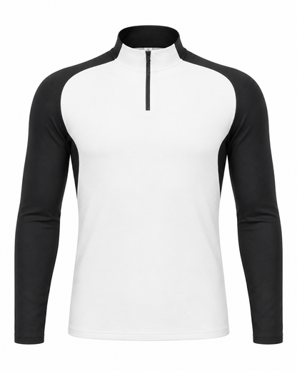 Sudadera Quarter Zip Stretch de Manga Larga para Hombre