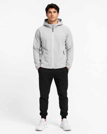 Chamarra Softshell con Capucha Resistente al Viento para Hombre