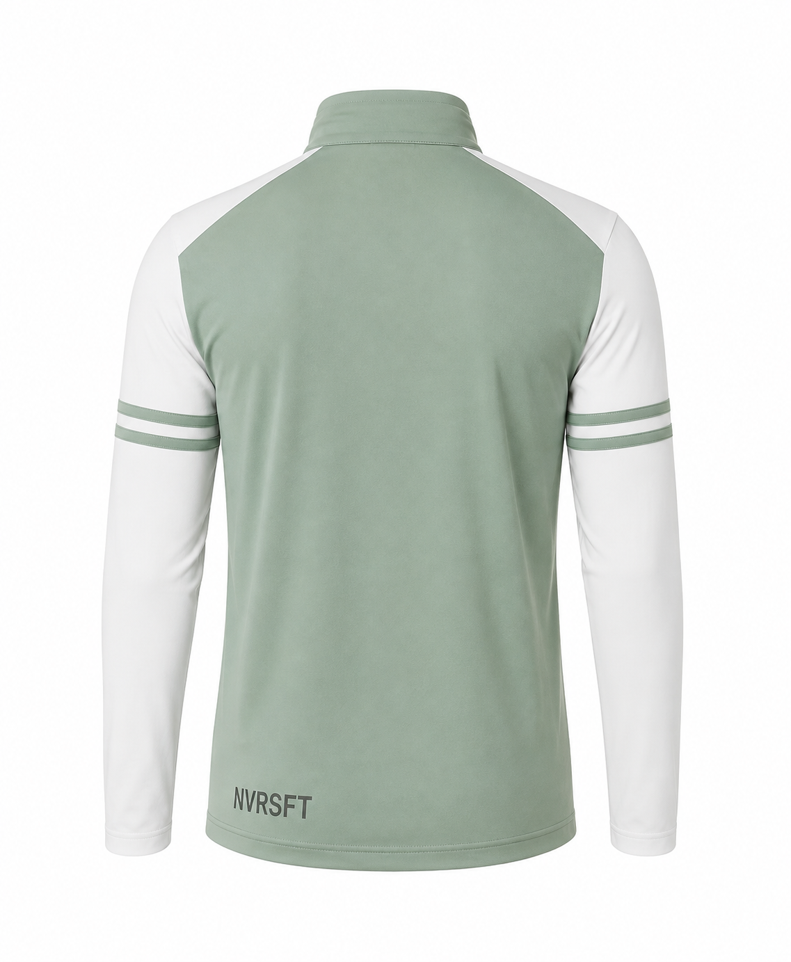Sudadera Performance con Media Cremallera y Rayas Bicolor para Hombre