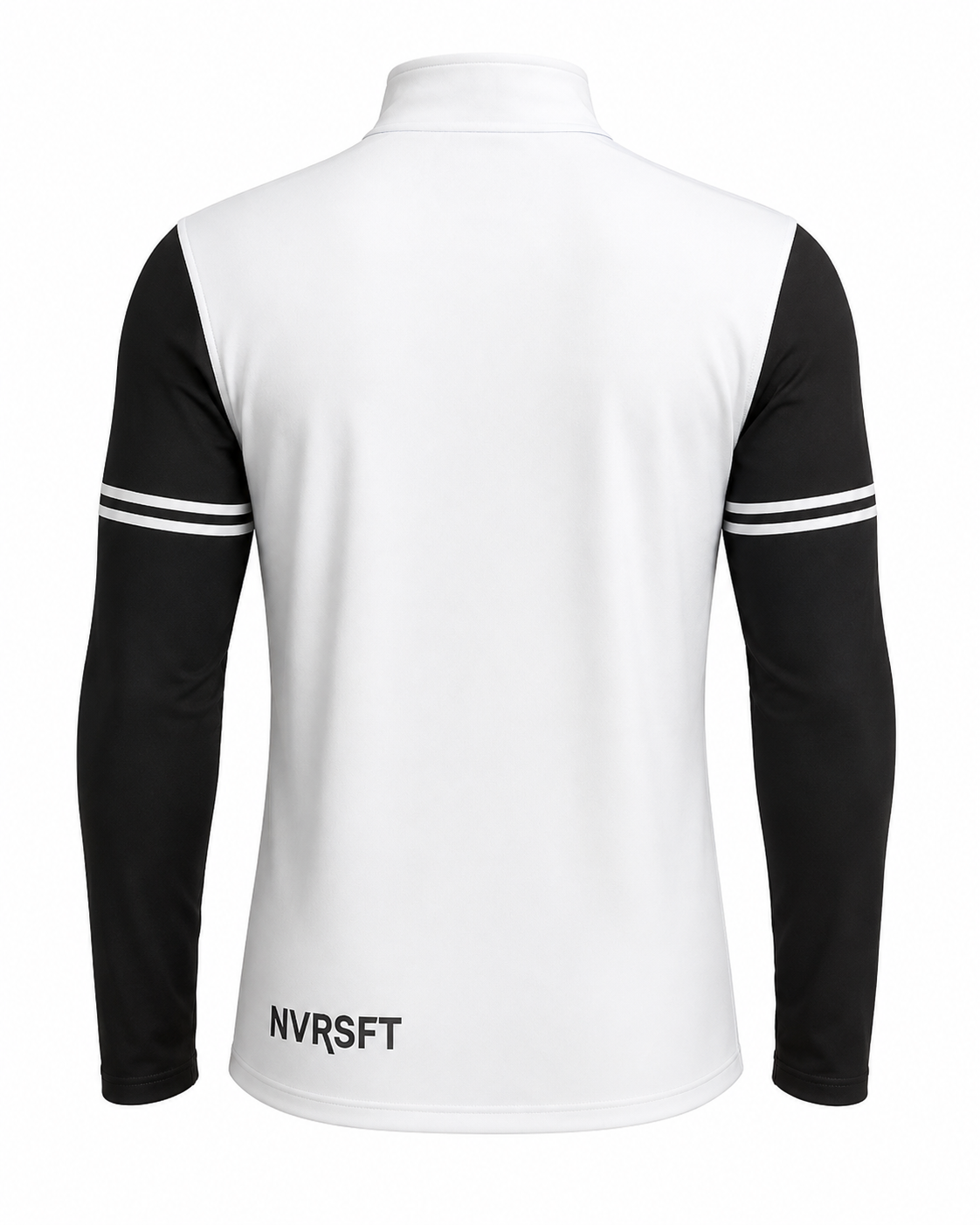 Sudadera Performance con Media Cremallera y Rayas Bicolor para Hombre