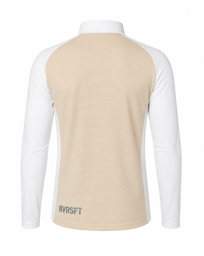 Sudadera Performance con Media Cremallera y Corte Raglán para Hombre