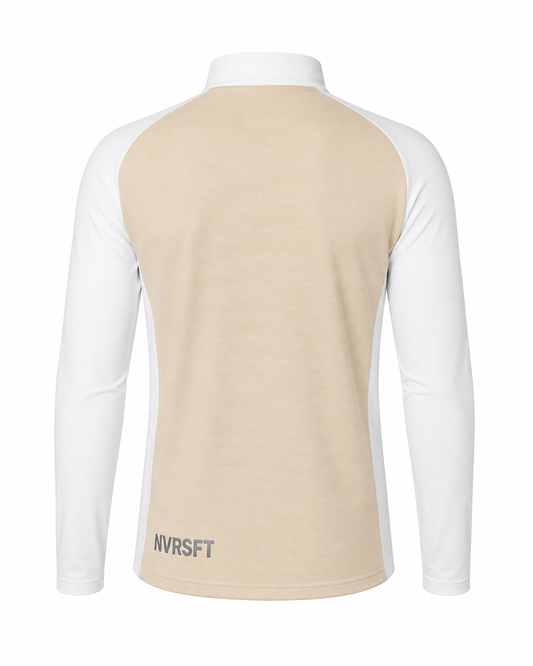 Sudadera Performance con Media Cremallera y Corte Raglán para Hombre