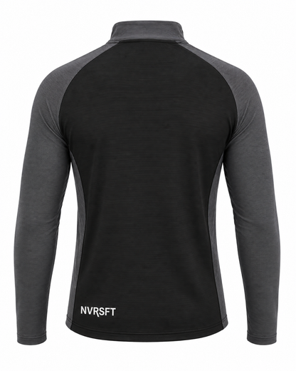 Sudadera Performance con Media Cremallera y Corte Raglán para Hombre