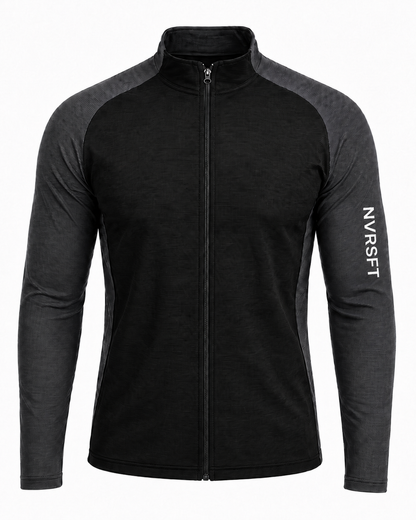 Sudadera Performance con Media Cremallera y Corte Raglán para Hombre