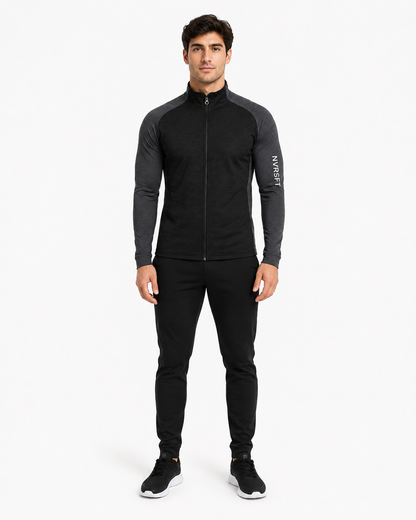 Sudadera Performance con Media Cremallera y Corte Raglán para Hombre