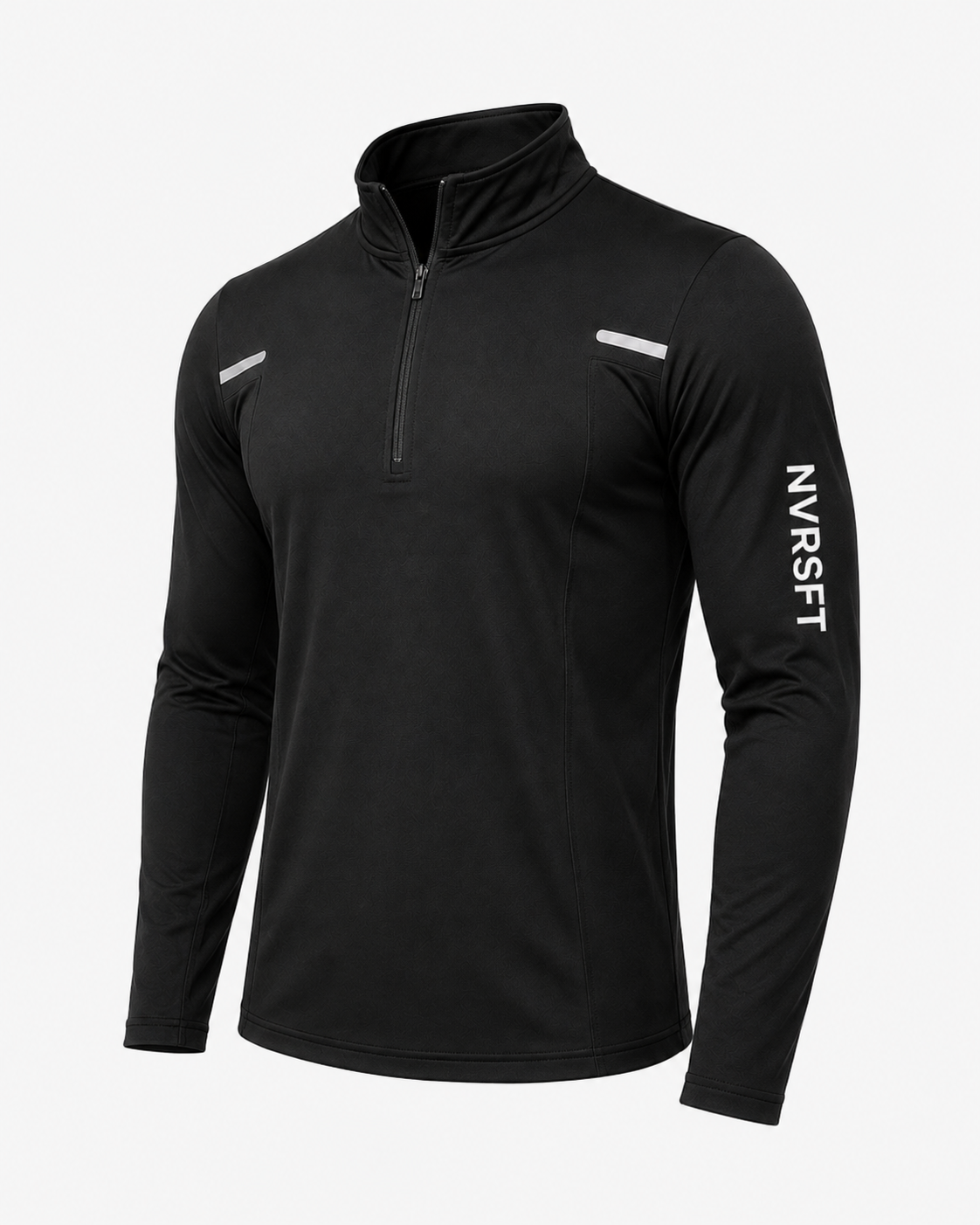 Sudadera Performance con Media Cremallera y Detalles Reflectantes para Hombre
