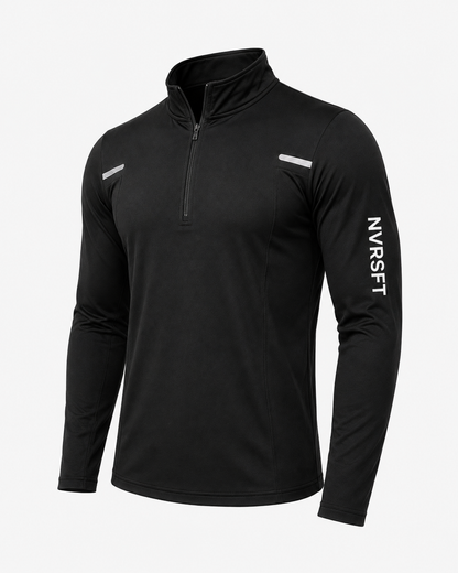 Sudadera Performance con Media Cremallera y Detalles Reflectantes para Hombre