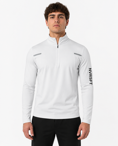 Sudadera Performance con Media Cremallera y Detalles Reflectantes para Hombre
