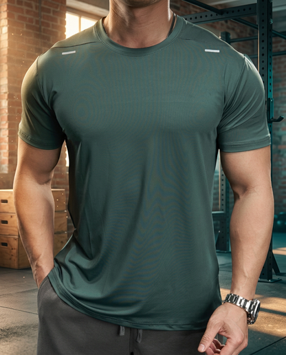 Playera Deportiva de Alta Elasticidad y Secado Rápido para Hombre