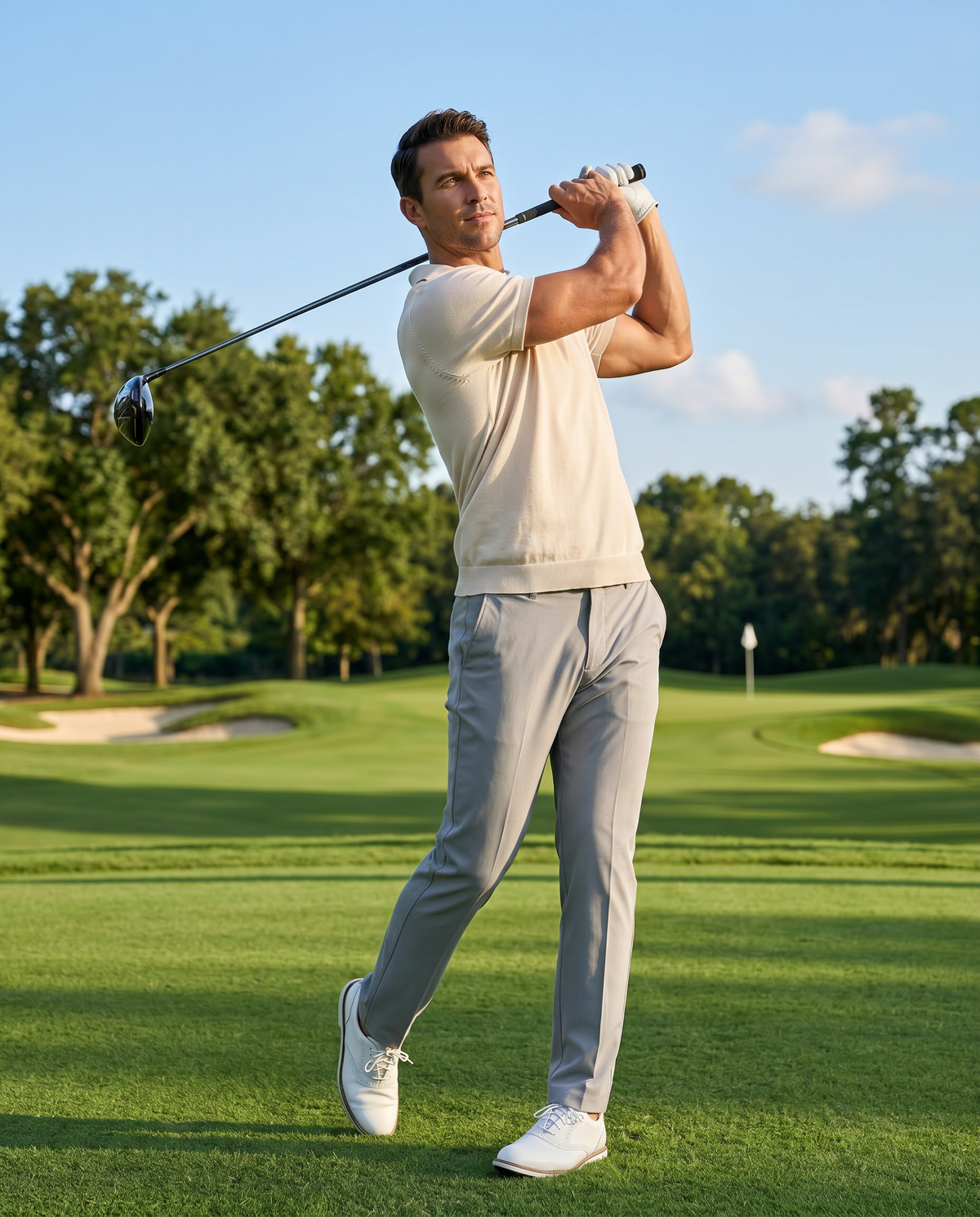 Polo de Golf Premium de Algodón para Hombre